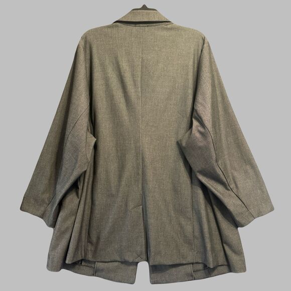 Torrid Studio Luxe Long Line Blazer Jacket Size 6 6X (30) Gray Career Office - Picture 6 of 10